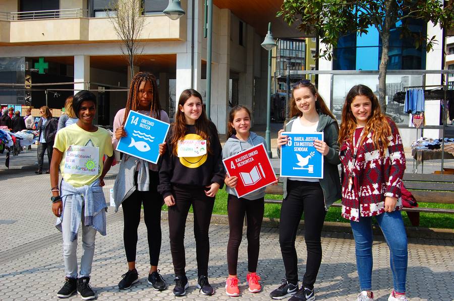 Estudiantes de Zumaia participan en talleres sobre Desarrollo Sostenible, organizados por UNESCO Etxea